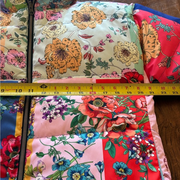 Johnny Was Reversible Multi-color Floral Puffer Jacket - Picture 8 of 8